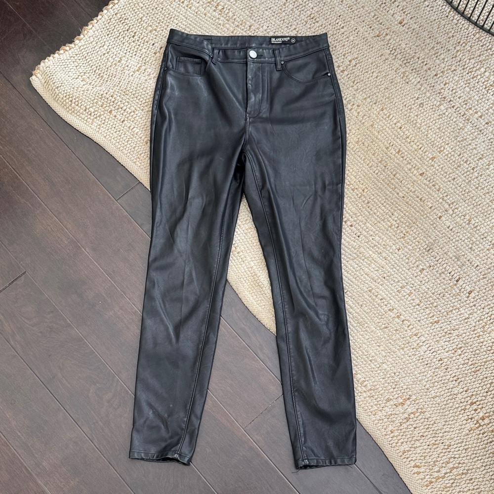 Blank NYC Women's Black Faux Leather Skinny Jeans